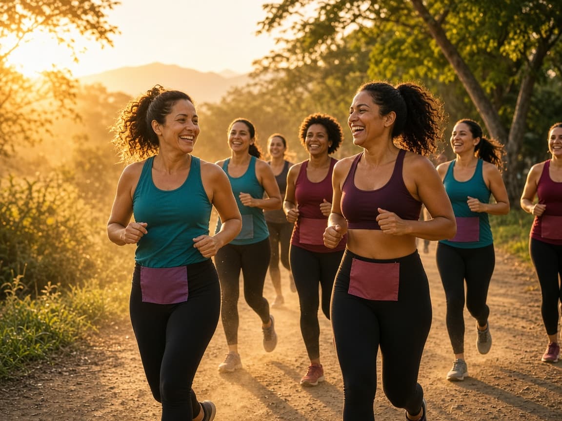 Mulheres participando da corrida Cariacica Pra Elas